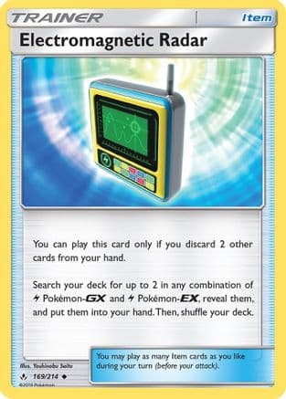 Electromagnetic Radar — SM - Unbroken Bonds Pokémon TCG card by Yoshinobu Saito