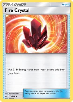 Fire Crystal — SM - Unbroken Bonds Pokémon TCG card by Yoshinobu Saito