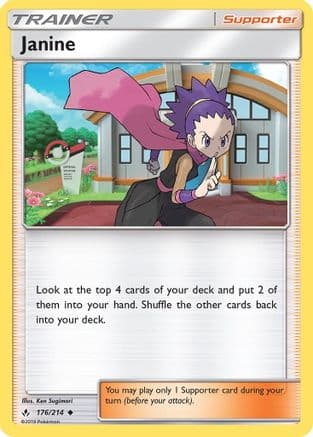 Janine — SM - Unbroken Bonds Pokémon TCG card by Ken Sugimori