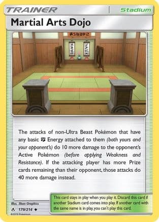 Martial Arts Dojo — SM - Unbroken Bonds Pokémon TCG card by 5ban Graphics