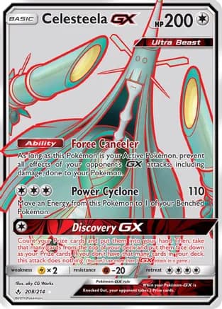 Celesteela GX (Full Art) — SM - Unbroken Bonds