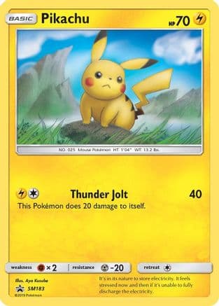 Pikachu - SM183 — SM Promos Pokémon TCG card by Arai Bisuido