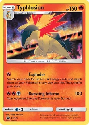 Typhlosion - SM185 — SM Promos Pokémon TCG card by Hideki Akimoto