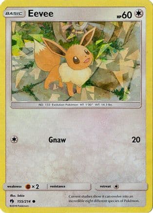 Eevee - 155/214 (Let's Play, Eevee!) (Cracked Ice Holo) — Deck Exclusives