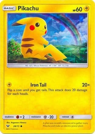 Pikachu - 28/73 (Cracked Ice Holo) — Deck Exclusives