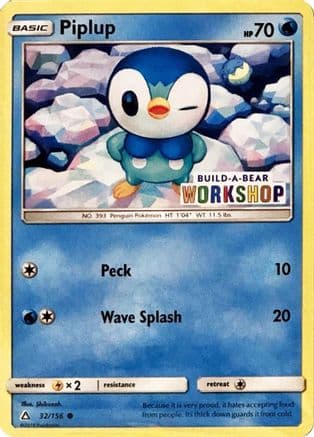 Piplup - 32/156 (Build-A-Bear Workshop Exclusive) — Miscellaneous Cards & Products Pokémon TCG card by Anesaki