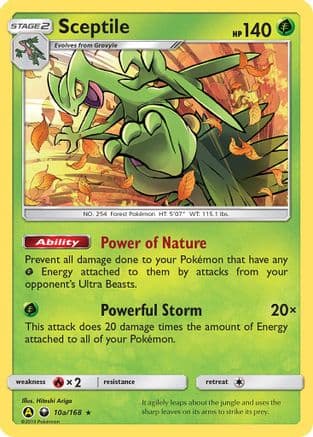 Sceptile - 10a/168 — Alternate Art Promos Pokémon TCG card by Hitoshi Ariga