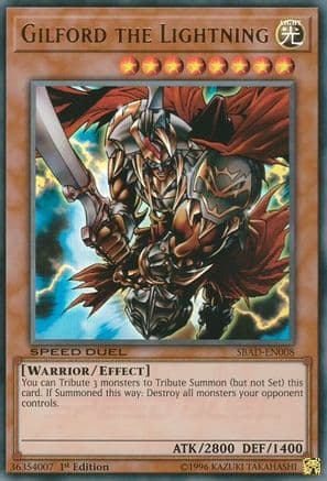 Gilford the Lightning — Speed Duel: Attack from the Deep Yu-Gi-Oh! card by KAZUKI TAKAHASHI