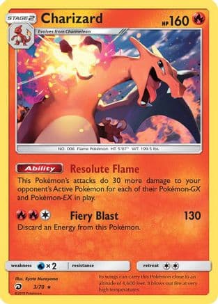 Charizard - 3/70 (Let's Play, Eevee!) — Deck Exclusives Pokémon TCG card by Ennin Akiyama