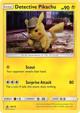 Detective Pikachu - SM170 — SM Promos