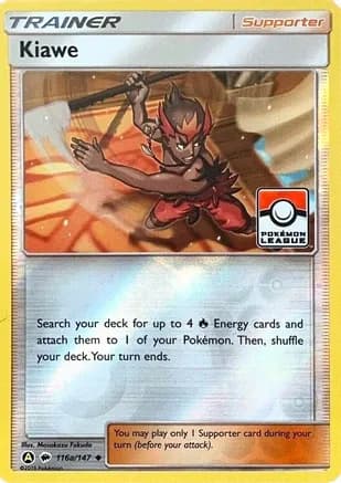 Kiawe - 116a/147 (Pokemon League) — League & Championship Cards