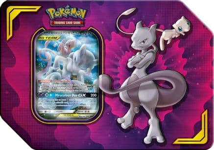Power Partnership Tin [Mewtwo & Mew GX] — SM - Unified Minds