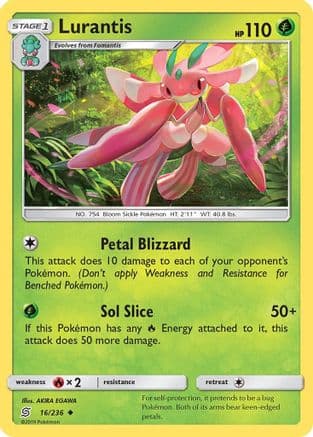 Lurantis — SM - Unified Minds Pokémon TCG card by AKIRA EGAWA