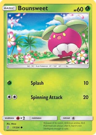 Bounsweet — SM - Unified Minds Pokémon TCG card by Mizue