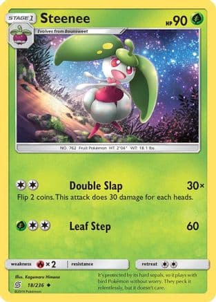 Steenee — SM - Unified Minds Pokémon TCG card by Kagemaru Himeno