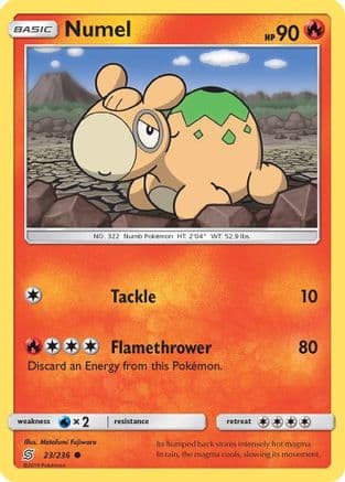 Numel — SM - Unified Minds Pokémon TCG card by Motofumi Fujiwara