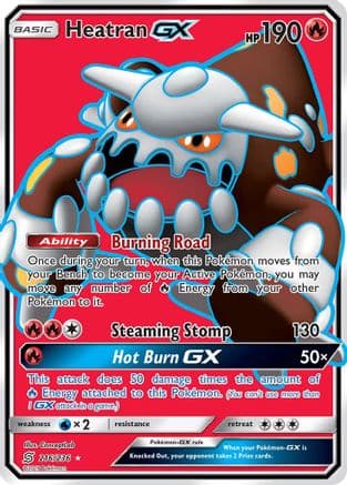 Heatran GX (Full Art) — SM - Unified Minds