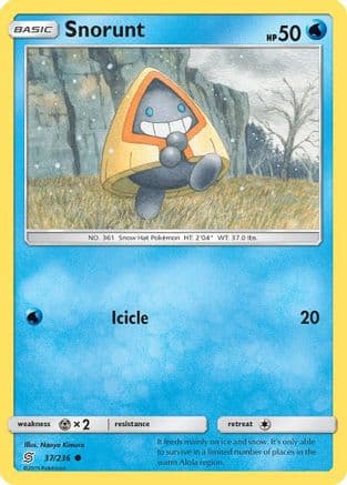 Snorunt — SM - Unified Minds Pokémon TCG card by satoma