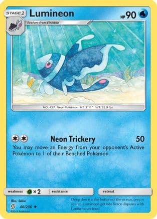 Lumineon — SM - Unified Minds Pokémon TCG card by Sekio
