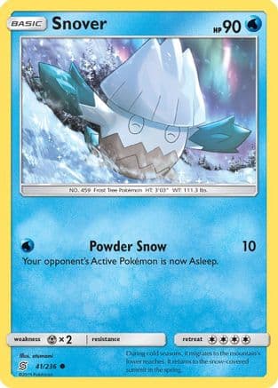 Snover — SM - Unified Minds Pokémon TCG card by otumami