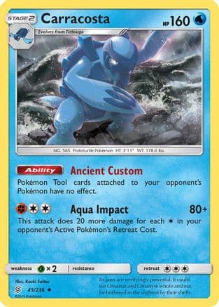 Carracosta — SM - Unified Minds Pokémon TCG card by Kouki Saitou