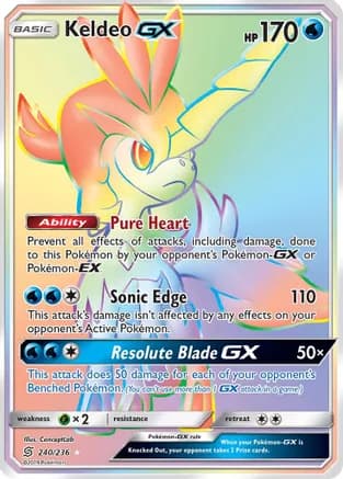 Keldeo GX (Secret) — SM - Unified Minds
