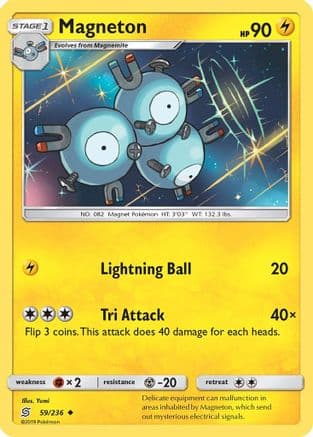 Magneton — SM - Unified Minds Pokémon TCG card by Yumi
