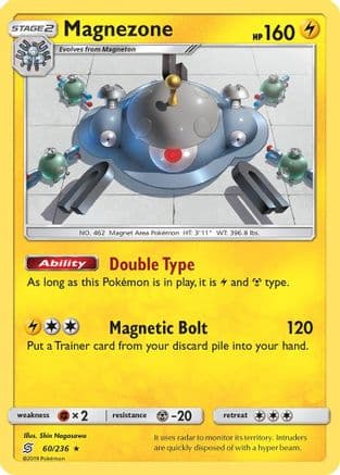 Magnezone — SM - Unified Minds Pokémon TCG card by Shin Nagasawa