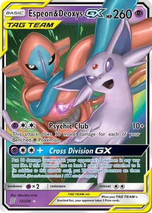 Espeon & Deoxys GX — SM - Unified Minds