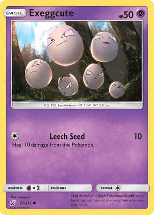 Exeggcute — SM - Unified Minds Pokémon TCG card by otumami