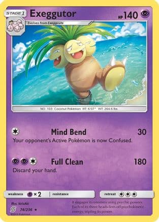 Exeggutor — SM - Unified Minds Pokémon TCG card by kirisAki