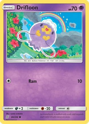 Drifloon — SM - Unified Minds Pokémon TCG card by ryoma uratsuka