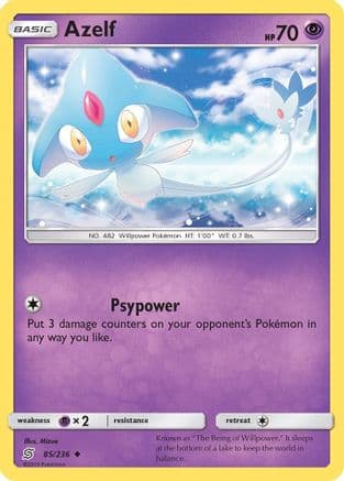 Azelf — SM - Unified Minds Pokémon TCG card by Mizue