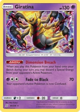 Giratina — SM - Unified Minds Pokémon TCG card by Misa Tsutsui
