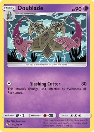 Doublade — SM - Unified Minds Pokémon TCG card by Akira Komayama