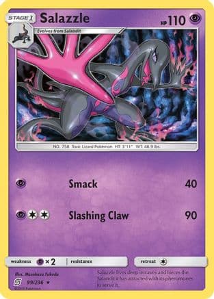 Salazzle (99) — SM - Unified Minds Pokémon TCG card by Masakazu Fukuda