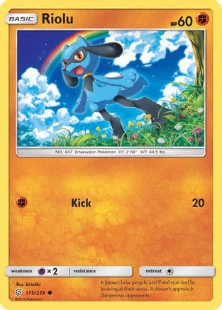 Riolu (115) — SM - Unified Minds Pokémon TCG card by kirisAki