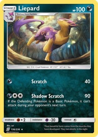 Liepard — SM - Unified Minds Pokémon TCG card by sui