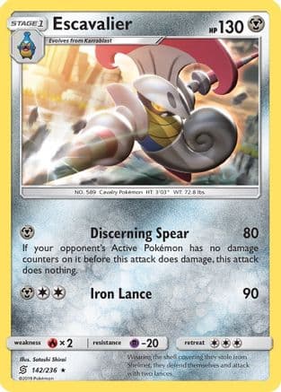 Escavalier — SM - Unified Minds Pokémon TCG card by Satoshi Shirai