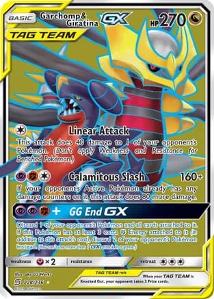 Garchomp & Giratina GX (Full Art) — SM - Unified Minds