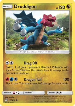 Druddigon — SM - Unified Minds Pokémon TCG card by hatachu
