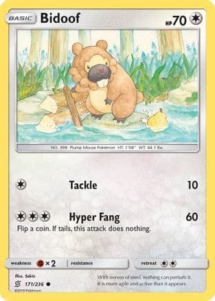 Bidoof — SM - Unified Minds Pokémon TCG card by Sekio
