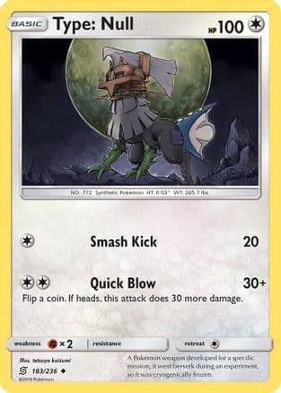 Type: Null — SM - Unified Minds Pokémon TCG card by KEIICHIRO ITO