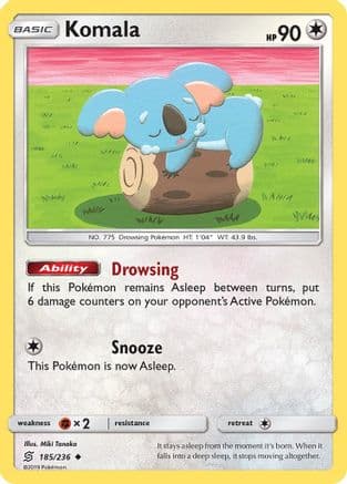 Komala — SM - Unified Minds Pokémon TCG card by Miki Tanaka