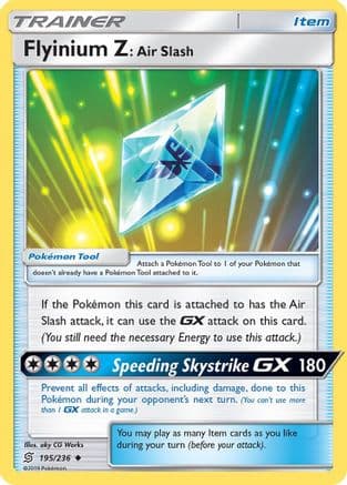 Flyinium Z: Air Slash — SM - Unified Minds Pokémon TCG card by aky CG Works