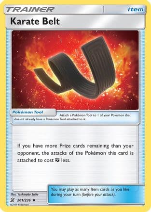 Karate Belt — SM - Unified Minds Pokémon TCG card by Yoshinobu Saito