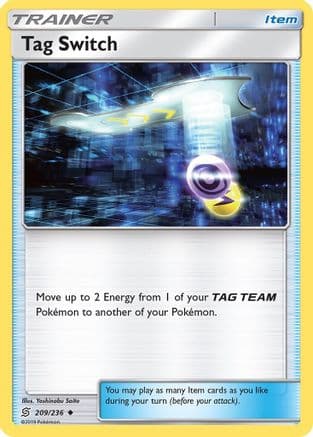 Tag Switch — SM - Unified Minds Pokémon TCG card by Yoshinobu Saito