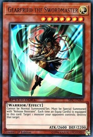 Gearfried the Swordmaster — Yu-Gi-Oh! card