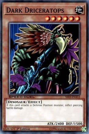 Dark Driceratops — Speed Duel Decks: Ultimate Predators Yu-Gi-Oh! card by KAZUKI TAKAHASHI