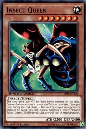 Insect Queen — Speed Duel Decks: Ultimate Predators Yu-Gi-Oh! card by KAZUKI TAKAHASHI